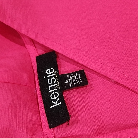 Kensie Ruffle Sleeve Colorblock Cotton Maxi Dress - Picture 7 of 7